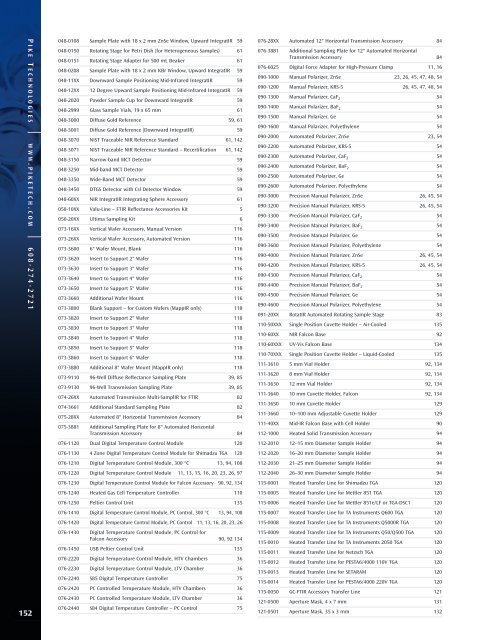 Catalog - PIKE Technologies