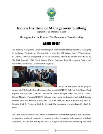 Indian Institute of Management Shillong - IIM Shillong