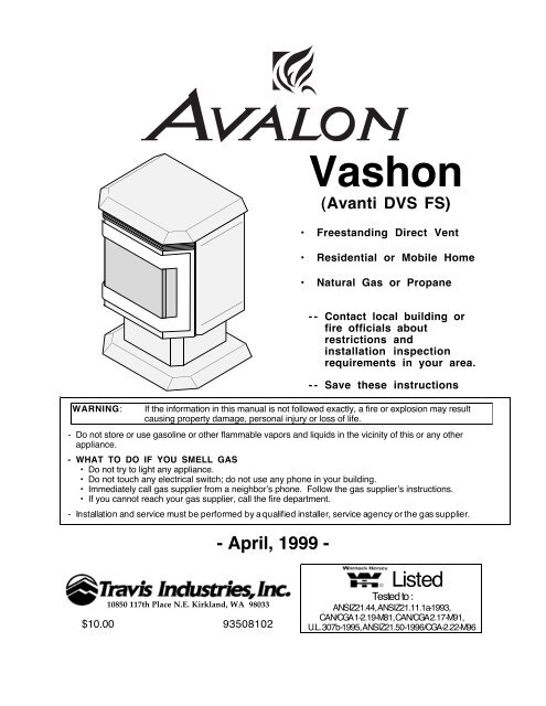Vashon (Avanti DVS FS) - Avalon