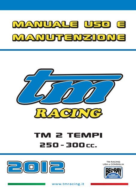 250/300cc â Owner Manual â ITA - TM Racing
