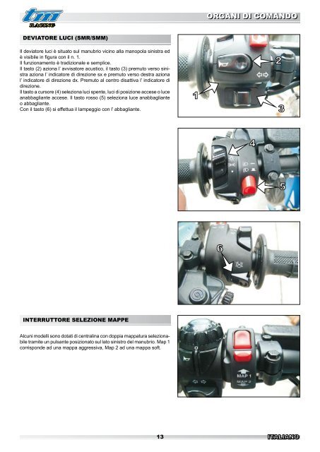 250/300cc â Owner Manual â ITA - TM Racing