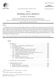 Modelling reactive distillation