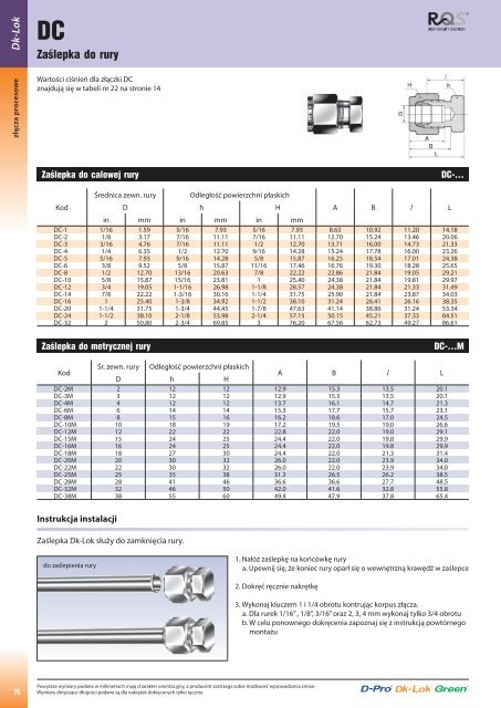 Pobierz katalog zÅÄczy DK-Lok