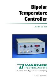 Model CL-100 Bipolar Temperature Controller - Harvard Apparatus UK