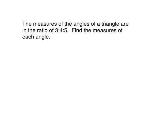 Geometry Chapter 7