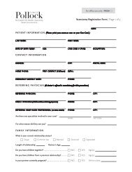 Vasectomy Registration Form | Page 1 of 3 - Pollock Clinics