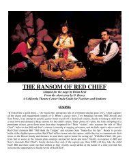 THE RANSOM OF RED CHIEF - California Theatre Center