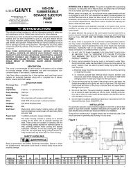 18s-cim submersible sewage ejector pump - Franklin Electric