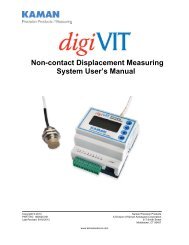 DigiVIT User Manual - Kaman Precision | Position sensors