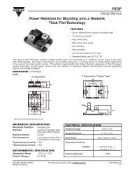 RTOP Power Resistors for Mounting onto a Heatsink ... - TE-EPC-LPC