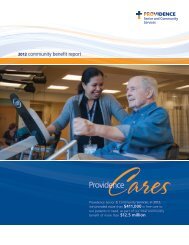 Download our 2012 Community Benefit Report - Providence ...