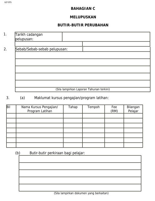 KP/JPS.IPTS[JUAL] - Jabatan Pengajian Tinggi