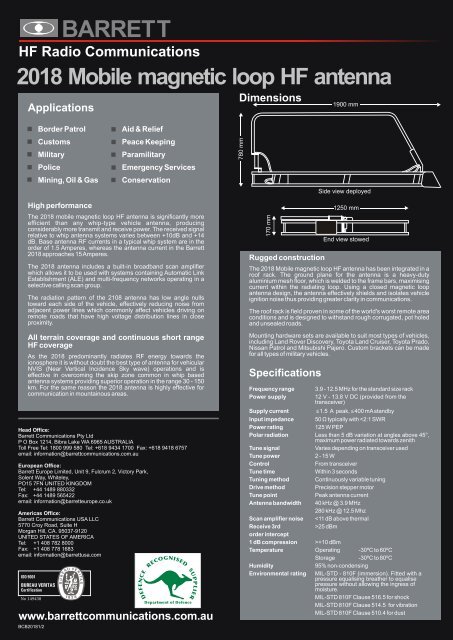 2018 Mobile magnetic loop HF antenna - American Communication ...