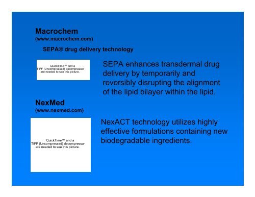 Current and Future Skin Permeation Technologies for Drug Delivery