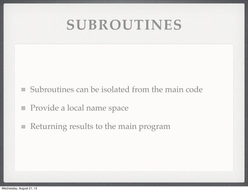 CODE DESIGN, MACROS, AND SUBROUTINES