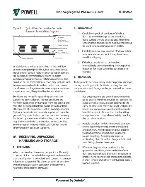 IB-80000A Non Segregated Phase Bus Duct - Powell Industries, Inc.