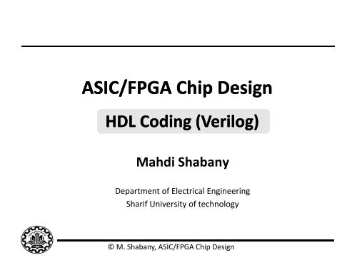 Asicfpga C Chip Design