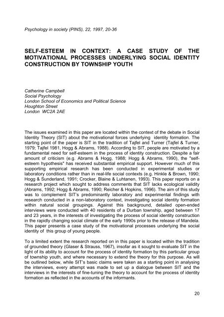 everyday examples of social identity theory social identity theory case studies