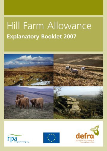 Hill lFarm Allowance Explanatory Booklet.pdf - The Rural Payments ...