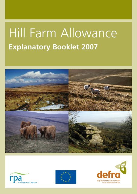 Hill lFarm Allowance Explanatory Booklet.pdf - The Rural Payments ...