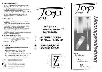 Montageanleitung (PDF) - Top-Light
