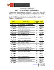 ACTA â CONVOCATORIA PÃBLICA 022-2011 - Sutran