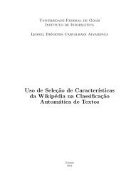 Uso de Seleção de Características da Wikipédia na Classificação ...