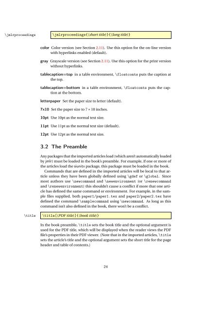 jmlr: LaTeX2e Classes for the Journal of Machine Learning Research