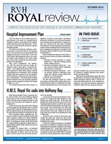 OCTOBER 2010 review royal - Royal Victoria Hospital