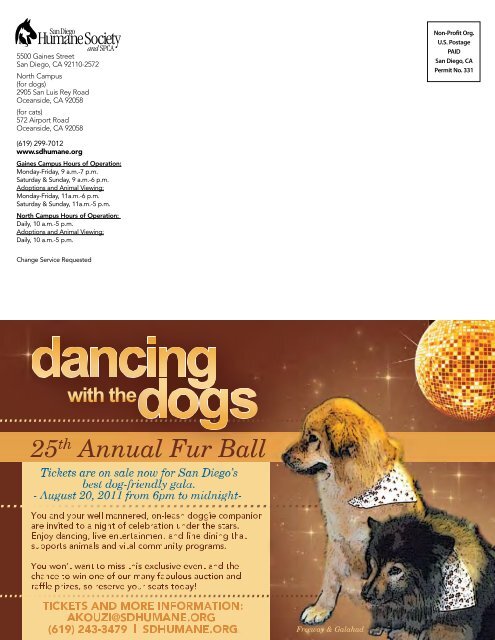 Summer 2011 • V ol. 45 No. 2 - San Diego Humane Society and SPCA