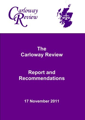 Report and Recommendations - Scottish Government