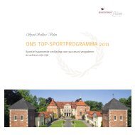 ONS TOP-SPORTPROGRAMMA 2011 - SportSchloss Velen