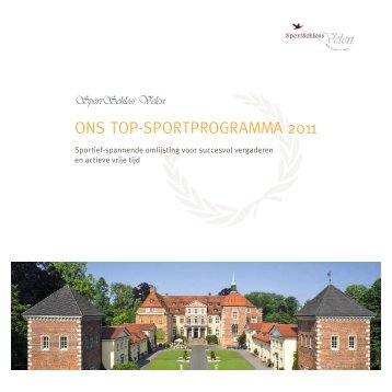 ONS TOP-SPORTPROGRAMMA 2011 - SportSchloss Velen
