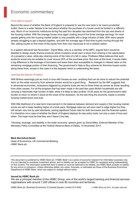 Economic commentary - Business banking - HSBC