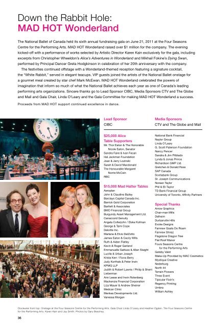 2010/11 Annual Report - The National Ballet of Canada