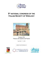 national congress of the italian society of virology - SIV