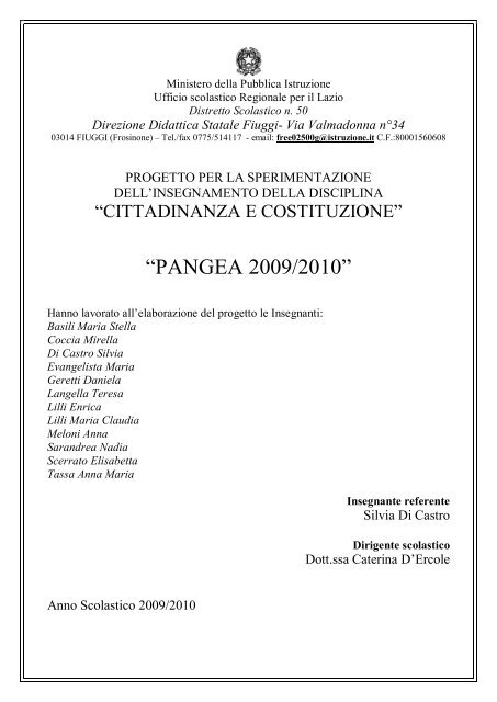 Cittadinanza e Costituzione - La Teca Didattica