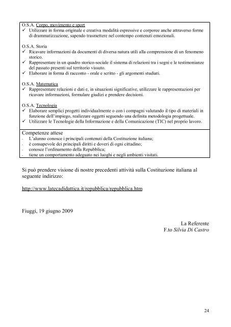 Cittadinanza e Costituzione - La Teca Didattica