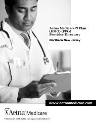 Aetna MedicareSM Plan (HMO) (PPO)