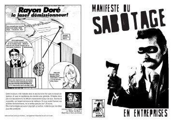 Manifeste du sabotage en entreprises - PDF - Infokiosques.net