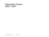 Typographic Posters 1900 – 2007