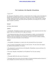 The Constitution of the Republic of Kazakhstan