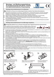 Montage- und Bedienungsanleitung Einsteckantriebe SP 50/xx FCH