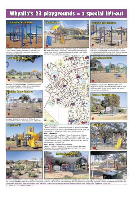 Whyalla's 23 Playgrounds SPECIAL EDITION - City of Whyalla