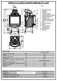 KRBOVÁ VLOŽKA BeFDIN 660R dle EN 13229 - Krbová kamna ...