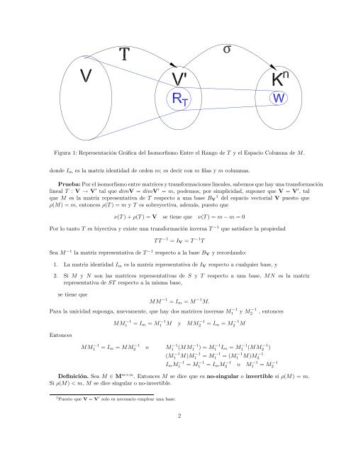 Algebra Lineal XIX: Rango de una Matriz y Matriz Inversa.