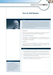 Prof. Dr. Ralf Mertens - Innovation Point