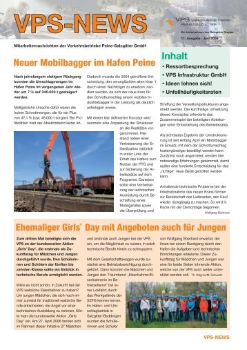 VPS-news Juni 2006 - VPS-Bahn VPS Verkehrsbetriebe Peine ...