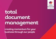 ToTaL DocUMENT MaNaGEMENT - Mitie