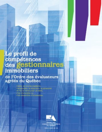 Profil de compétence des gestionnaires immobiliers - Ordre des ...